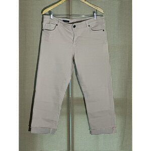KUT From The Kloth “ Amy” Mid Rise Crop Straight Leg Jeans Pink size 14